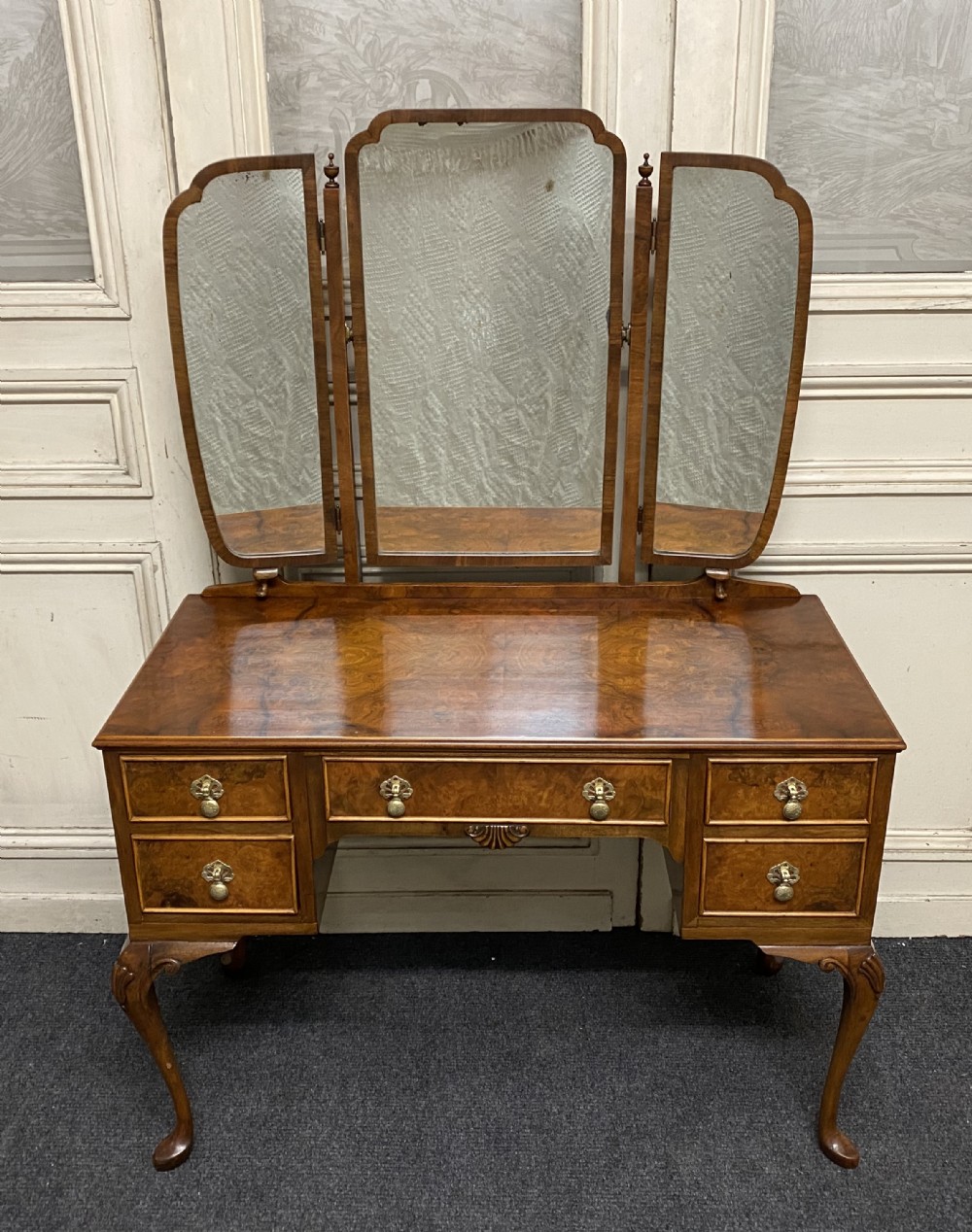Burr Walnut Dressing Table