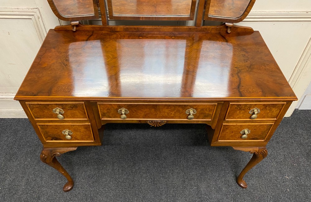 Burr Walnut Dressing Table View III