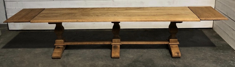 Long French Farmhouse Table with Extensions 
