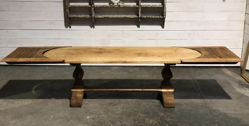 Large Farmhouse Table with Extensions 