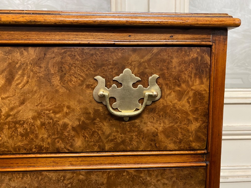 Burr Walnut Chest on Chest of Drawers View VI