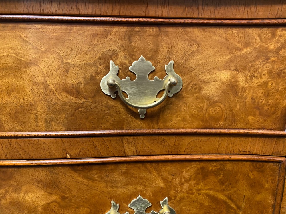 Burr Walnut Serpentine Chest of Drawers View VII