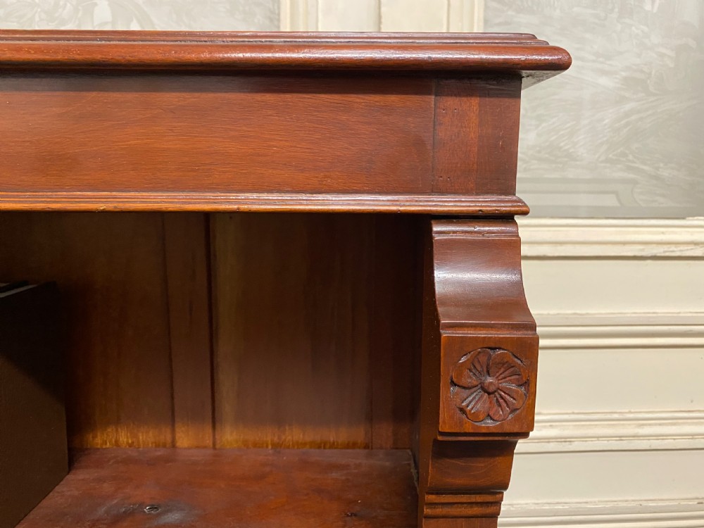 Mahogany Open Bookcase View II