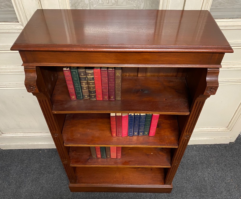 Mahogany Open Bookcase View III