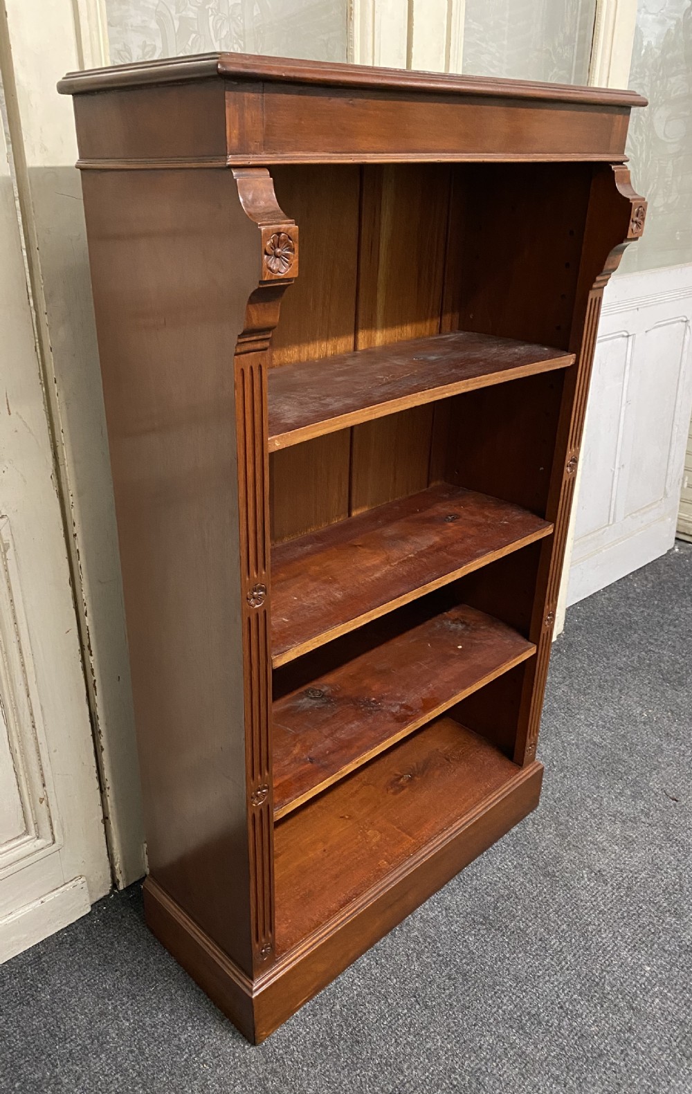Mahogany Open Bookcase View V
