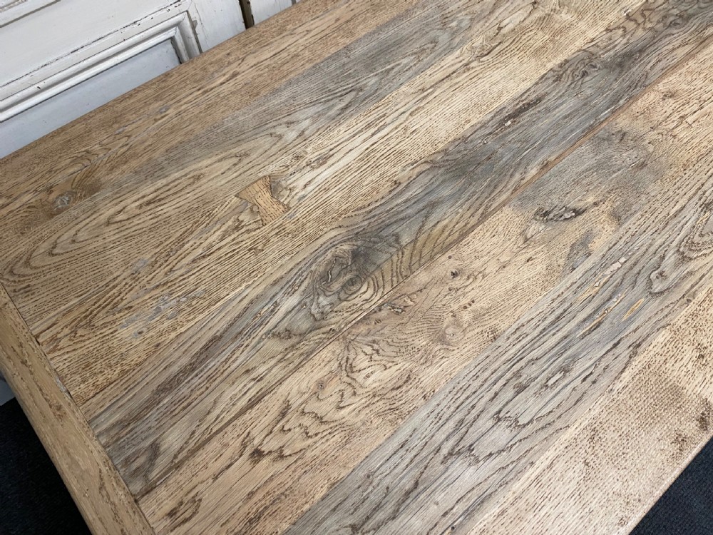 Large French Oak Farmhouse Trestle Table View XVII