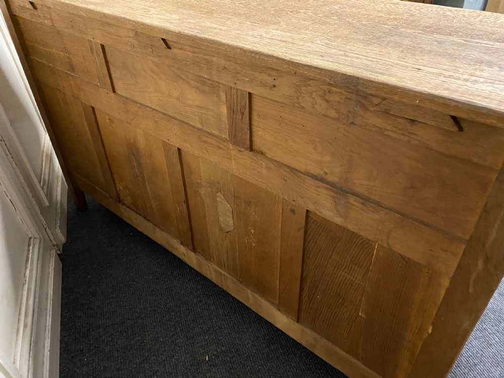 French Gothic Bleached Oak Sideboard  View XVI