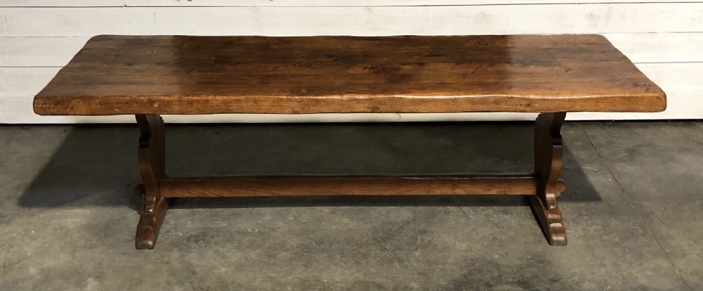 Wonderful French Trestle Farmhouse Dining Table 