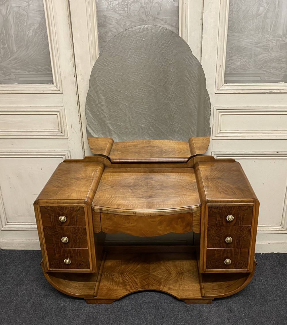 Iconic Art Deco Burr Walnut Dressing Table