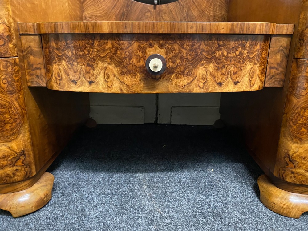 Superb Art Deco Burr Walnut Dressing Table View X