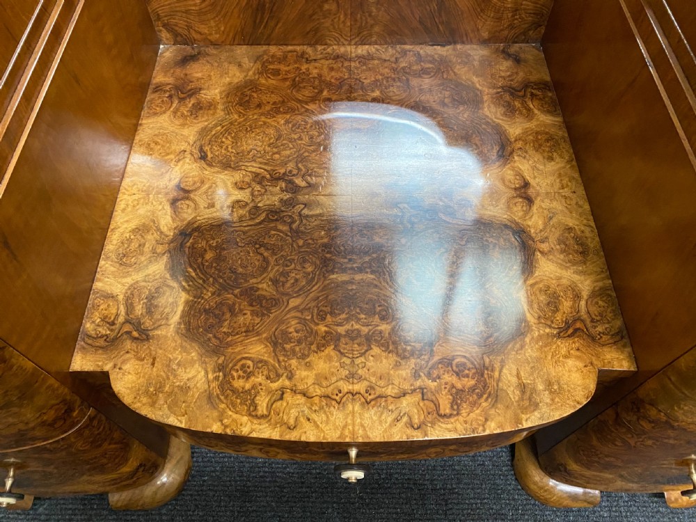 Superb Art Deco Burr Walnut Dressing Table View XI