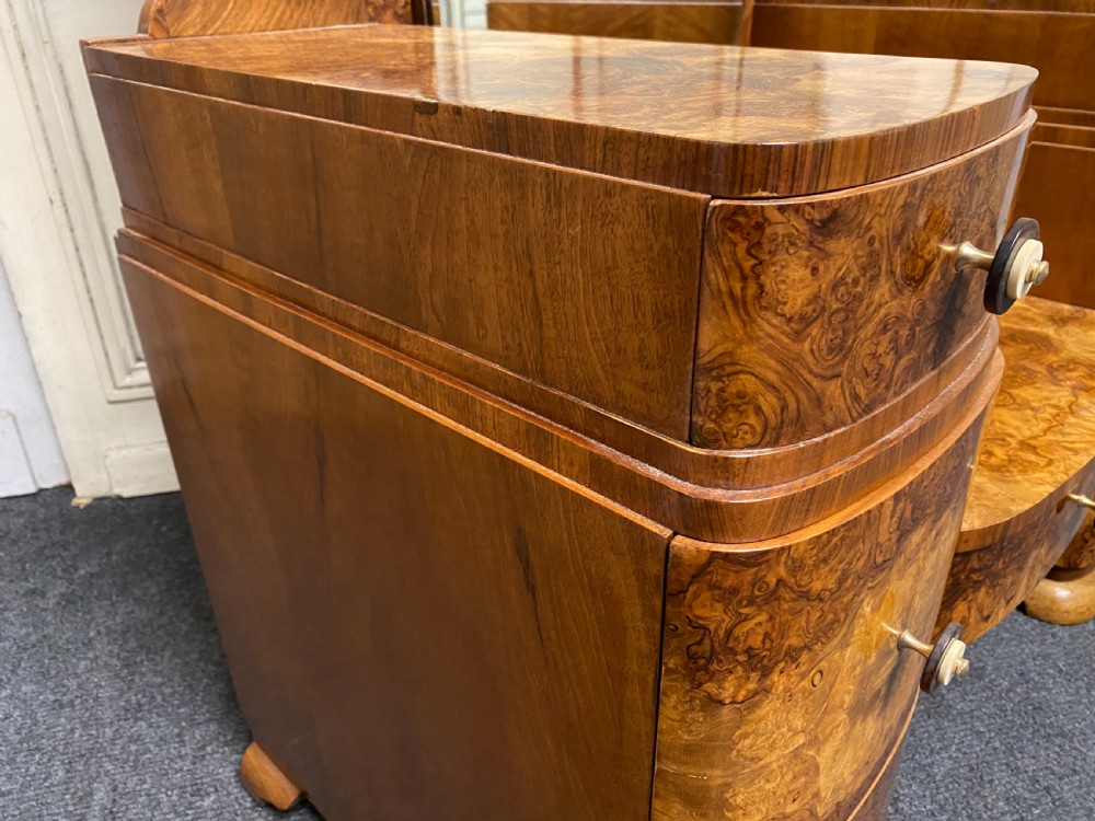 Superb Art Deco Burr Walnut Dressing Table View XXIV