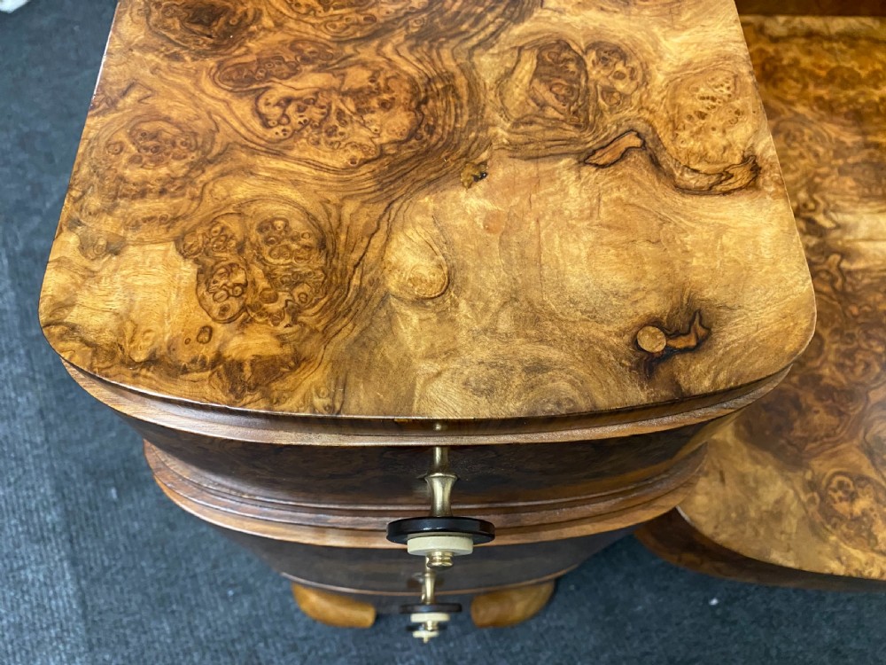 Superb Art Deco Burr Walnut Dressing Table View XXVIII