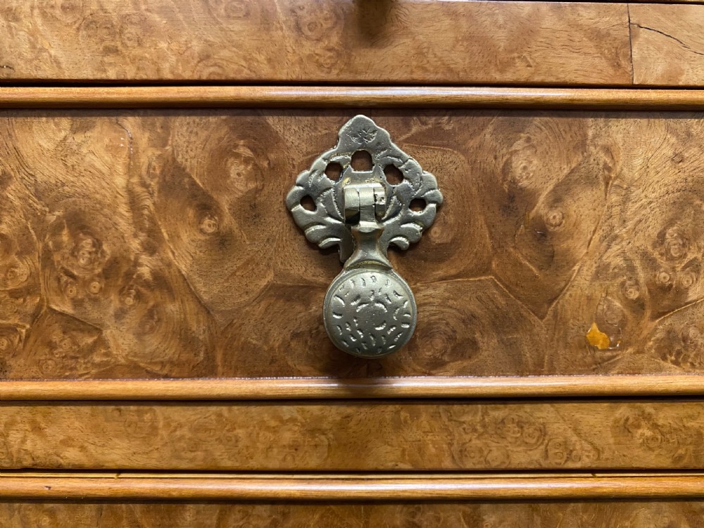 Burr Walnut Bedside Cupboard  View VII