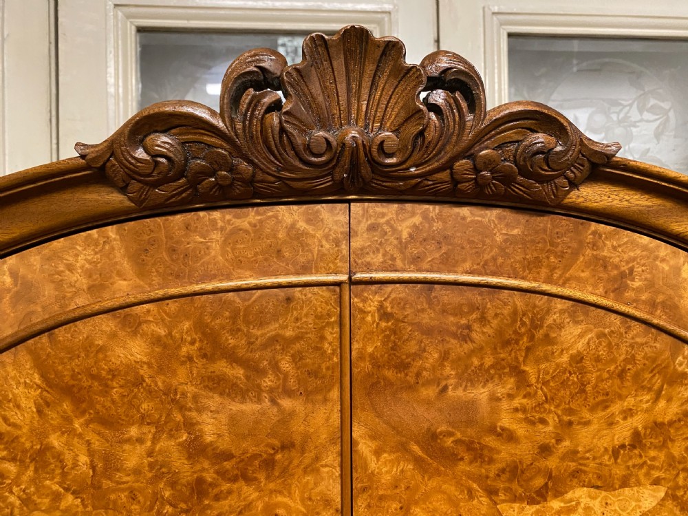 Burr Walnut 2 Door Wardrobe  View II