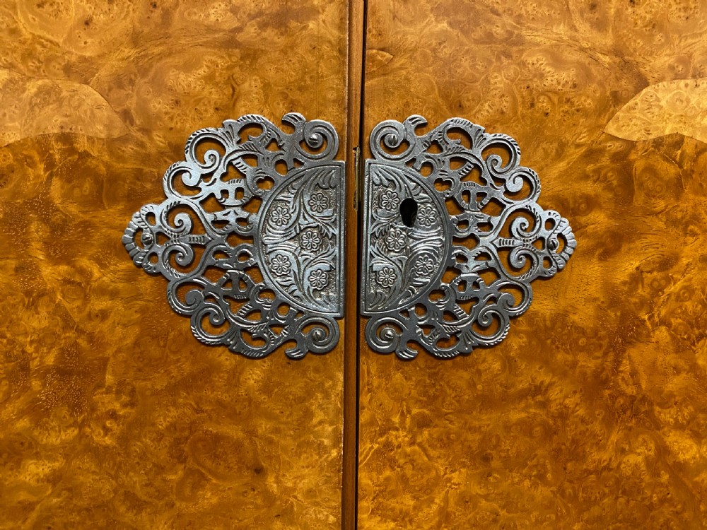 Burr Walnut 2 Door Wardrobe  View III