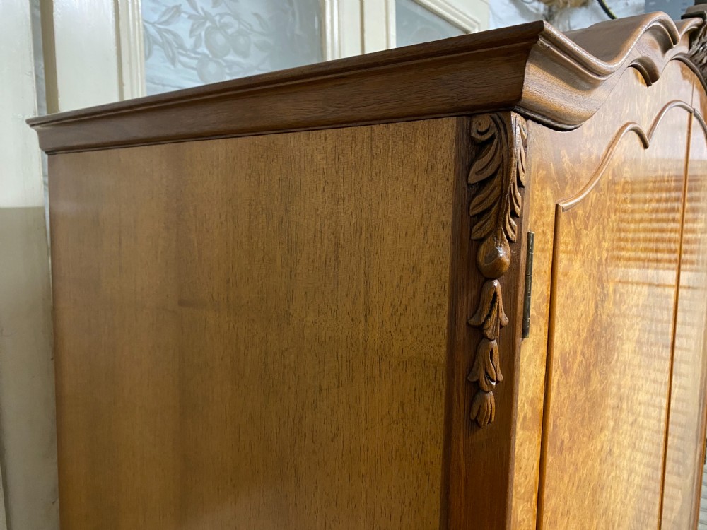 Burr Walnut 2 Door Wardrobe  View IV