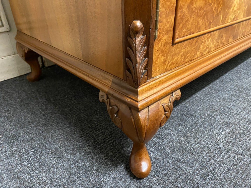 Burr Walnut 2 Door Wardrobe  View V