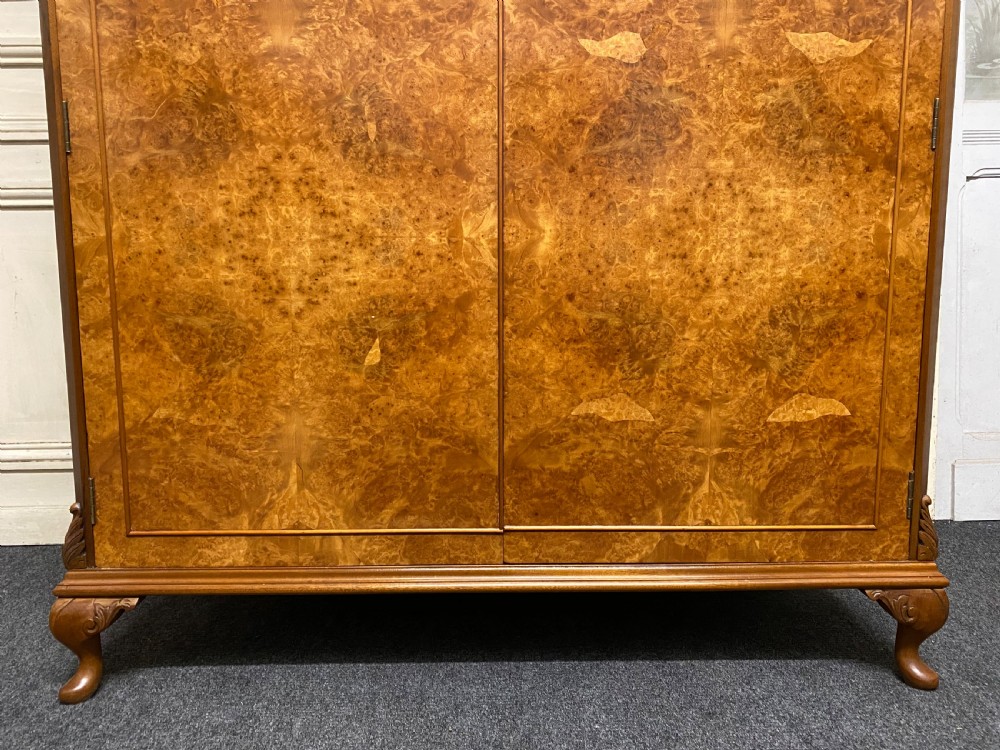 Burr Walnut 2 Door Wardrobe  View IX