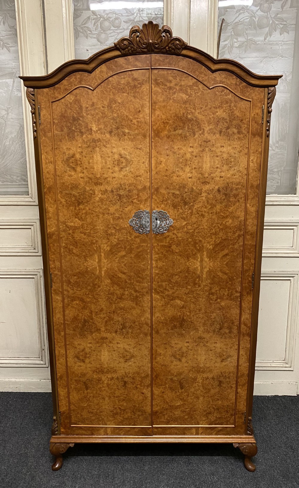 Burr Walnut Fitted Wardrobe
