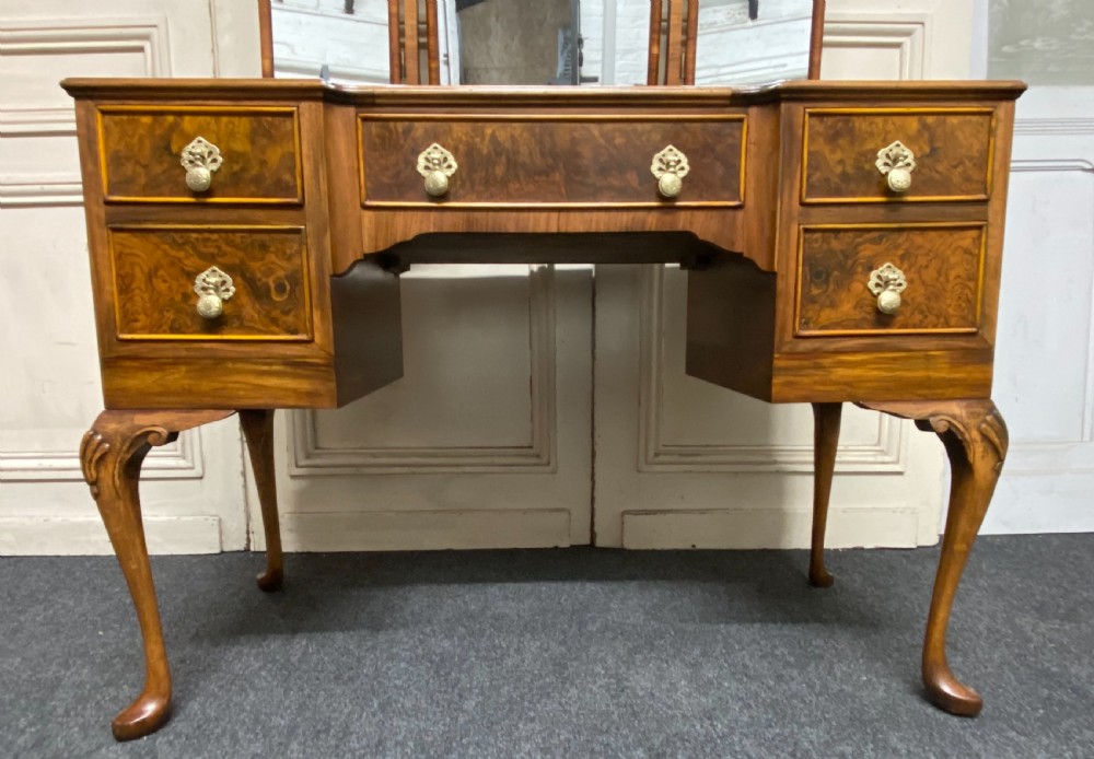 Burr Walnut Dressing Table View IX