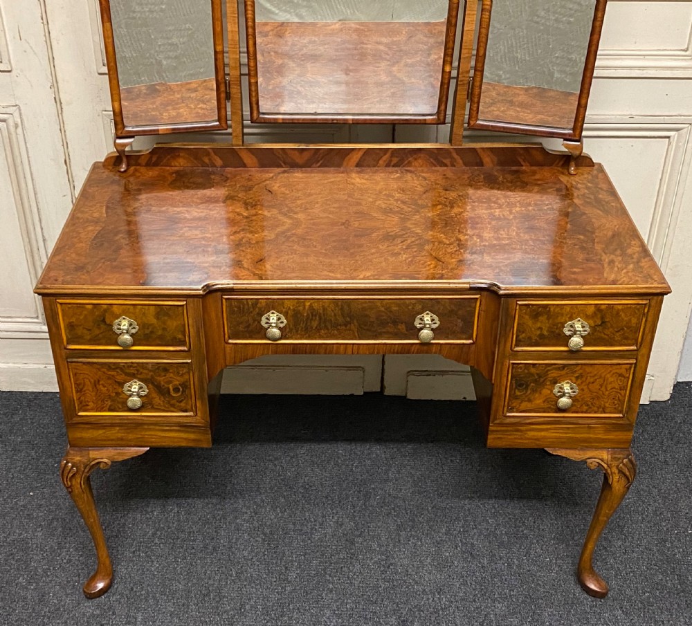 Burr Walnut Dressing Table View VI