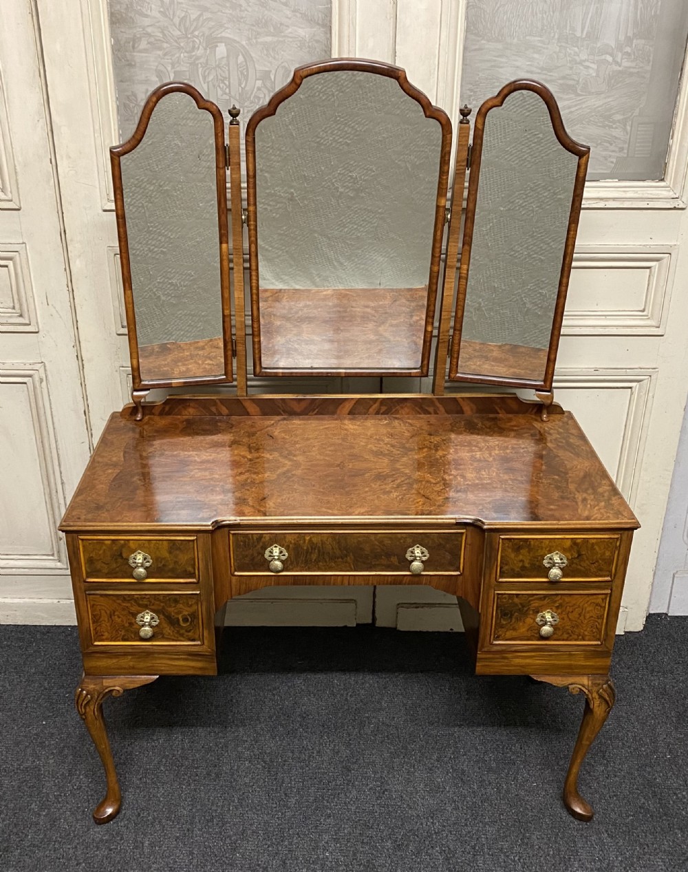 Burr Walnut Dressing Table