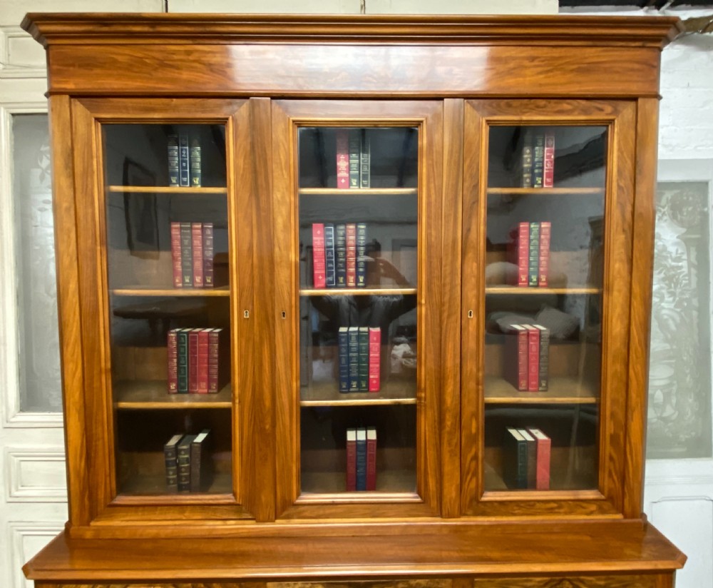 Fine Quality French Walnut Library Bookcase View II