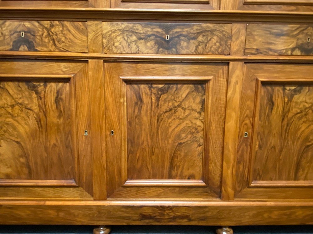 Fine Quality French Walnut Library Bookcase View VII