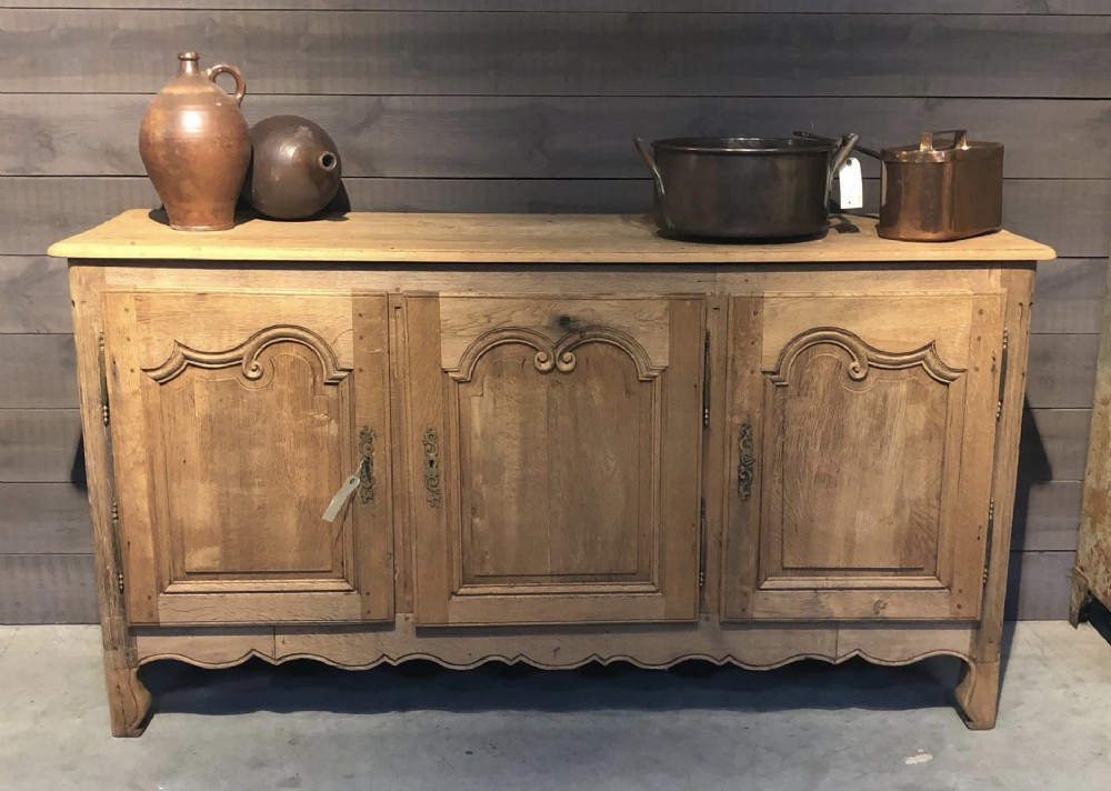 French Bleached Oak Dresser Base