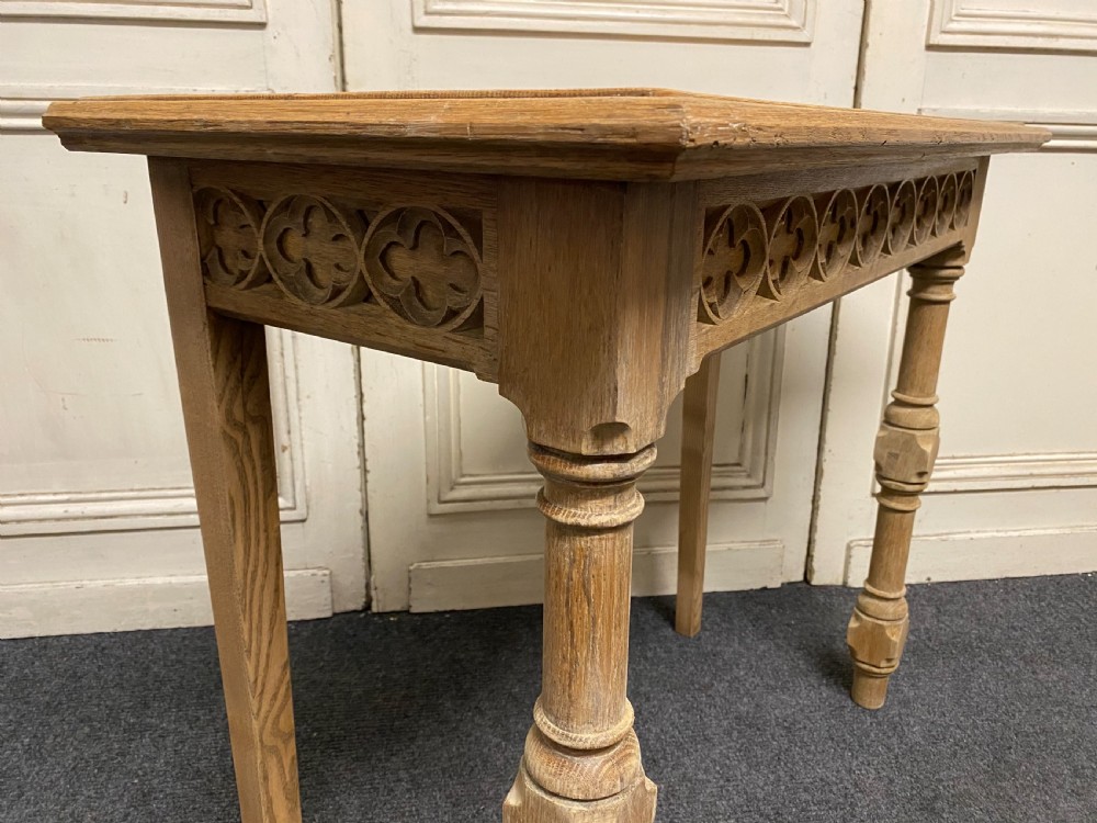 Pair Bleached Oak Console Tables View XII