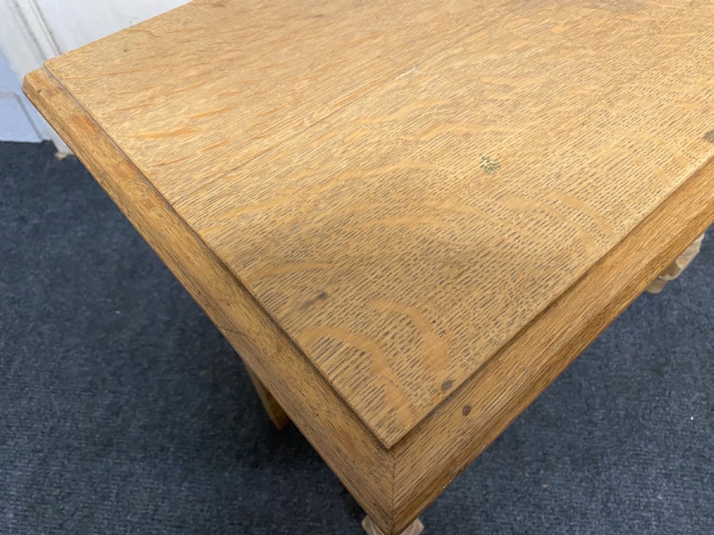 Pair Bleached Oak Console Tables View XIV