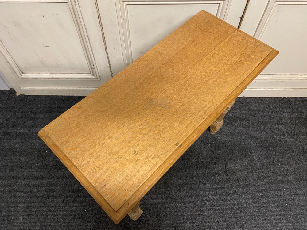 Pair Bleached Oak Console Tables View XV