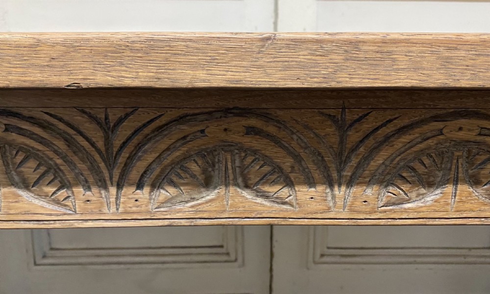 Bleached Oak Farmhouse Refectory Dining Table  View XII