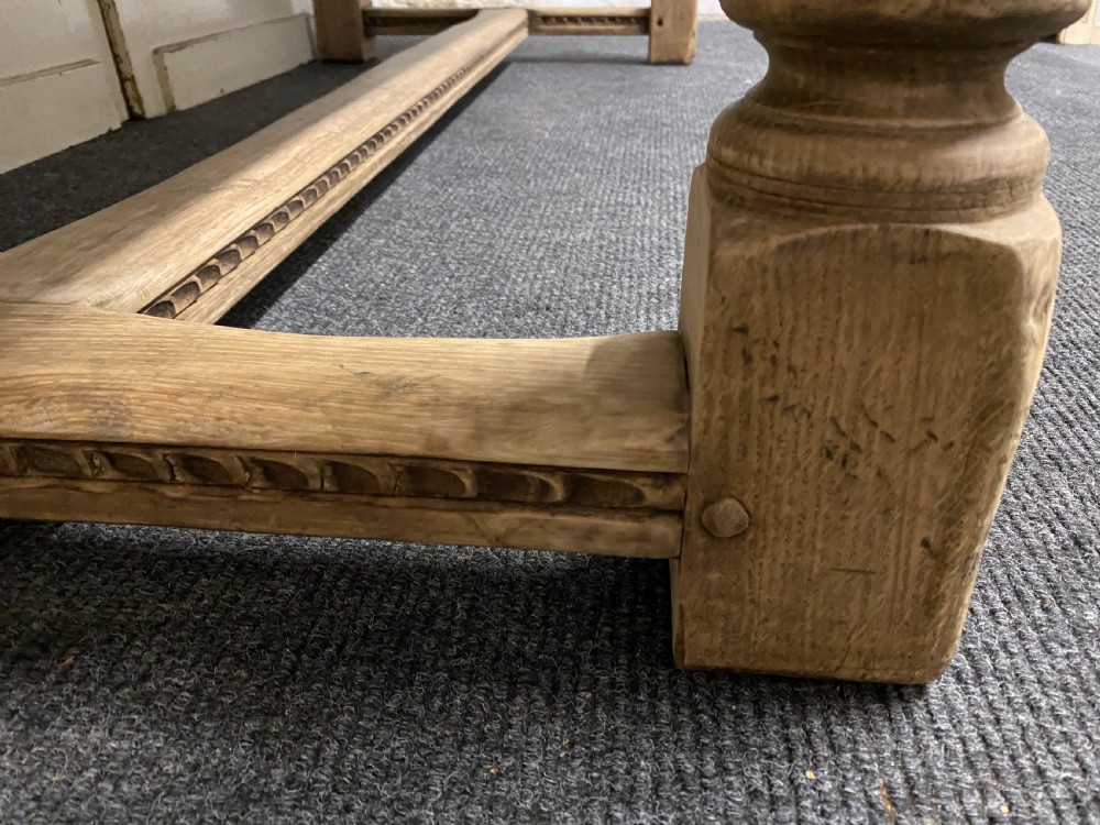 Bleached Oak Farmhouse Refectory Dining Table  View XVI