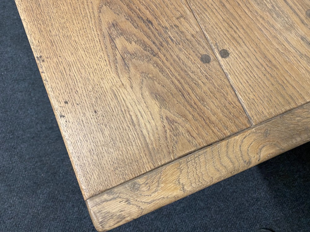 Bleached Oak Farmhouse Refectory Dining Table  View XXI
