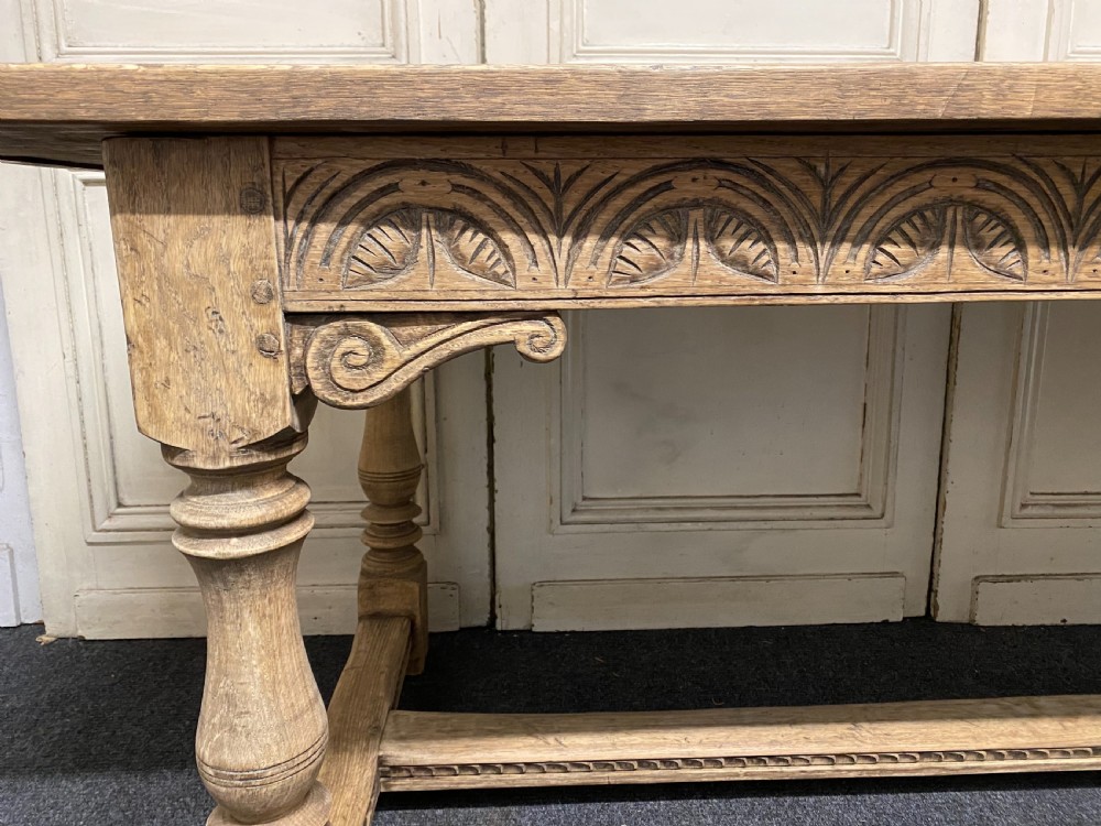 Bleached Oak Farmhouse Refectory Dining Table  View XXII