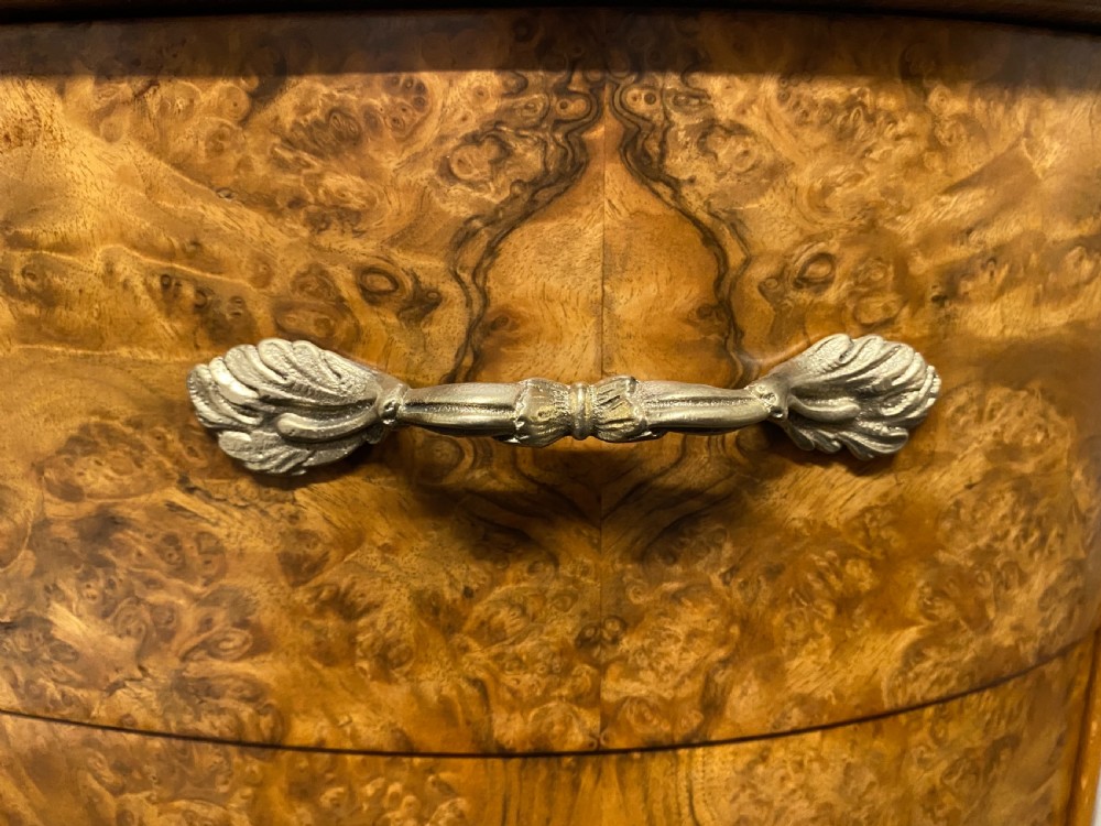 Burr Walnut Kidney Dressing Table View III