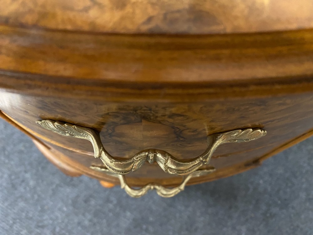 Burr Walnut Kidney Dressing Table View XV