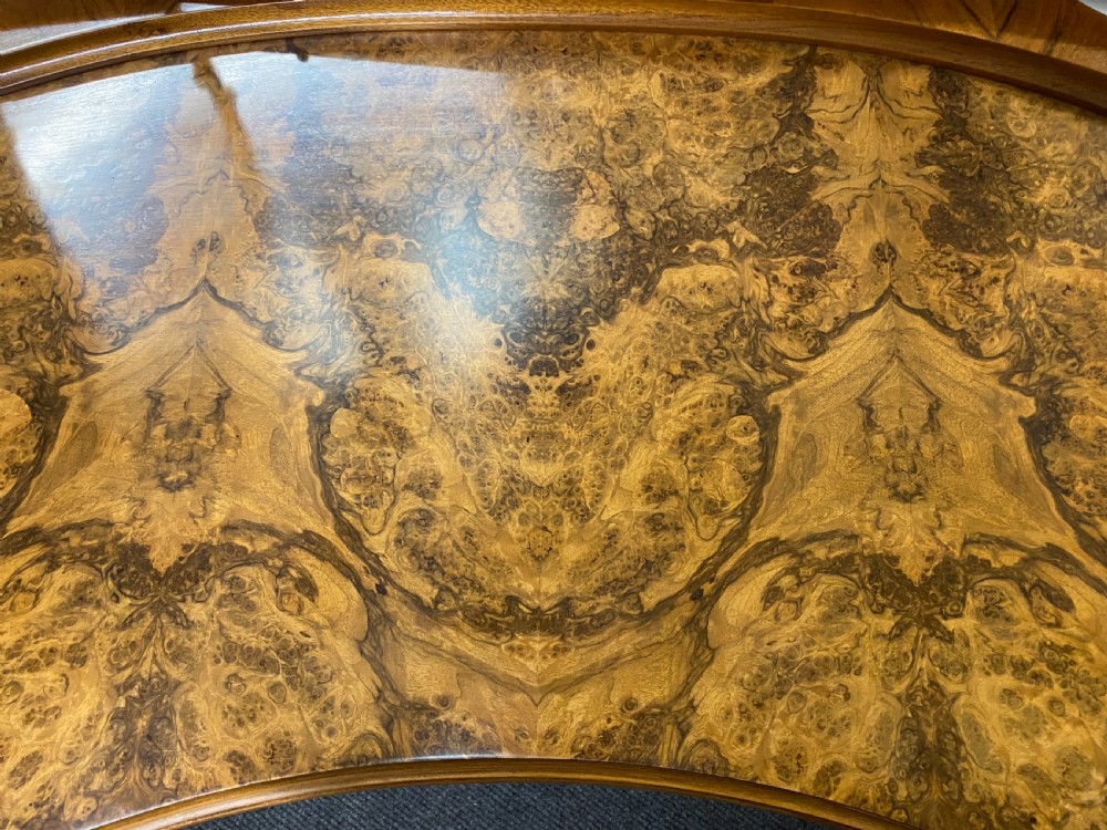 Burr Walnut Kidney Dressing Table View XVI