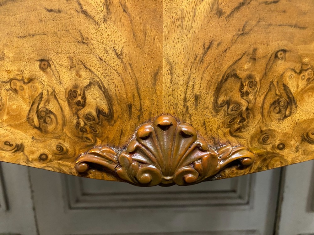 Burr Walnut Kidney Dressing Table View XVIII