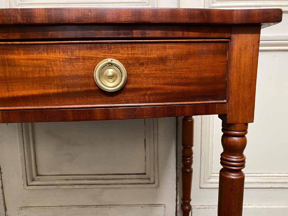 Bow Fronted Writing Table View II
