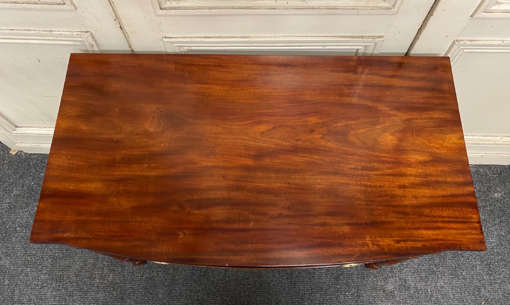 Bow Fronted Writing Table View III