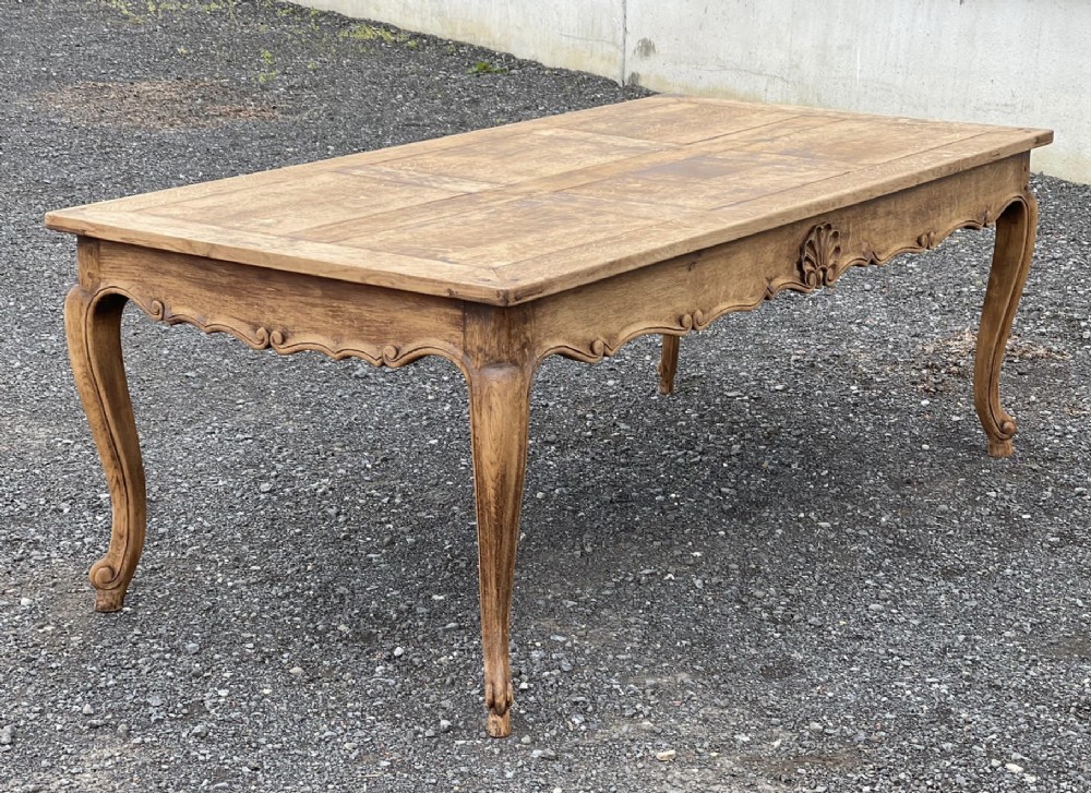 French Bandy Leg Oak Farmhouse Table 
