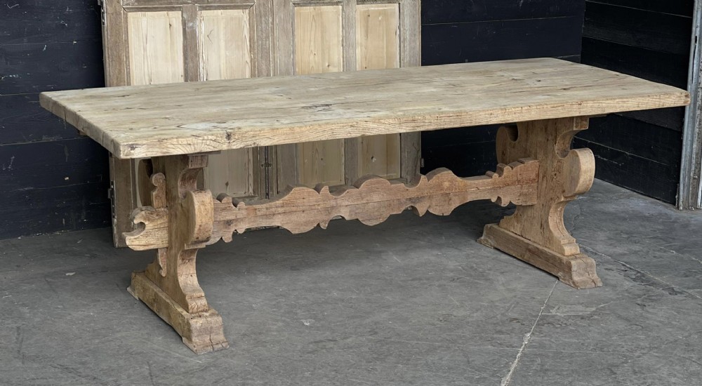 Large French Rustic Farmhouse Table circa 1900