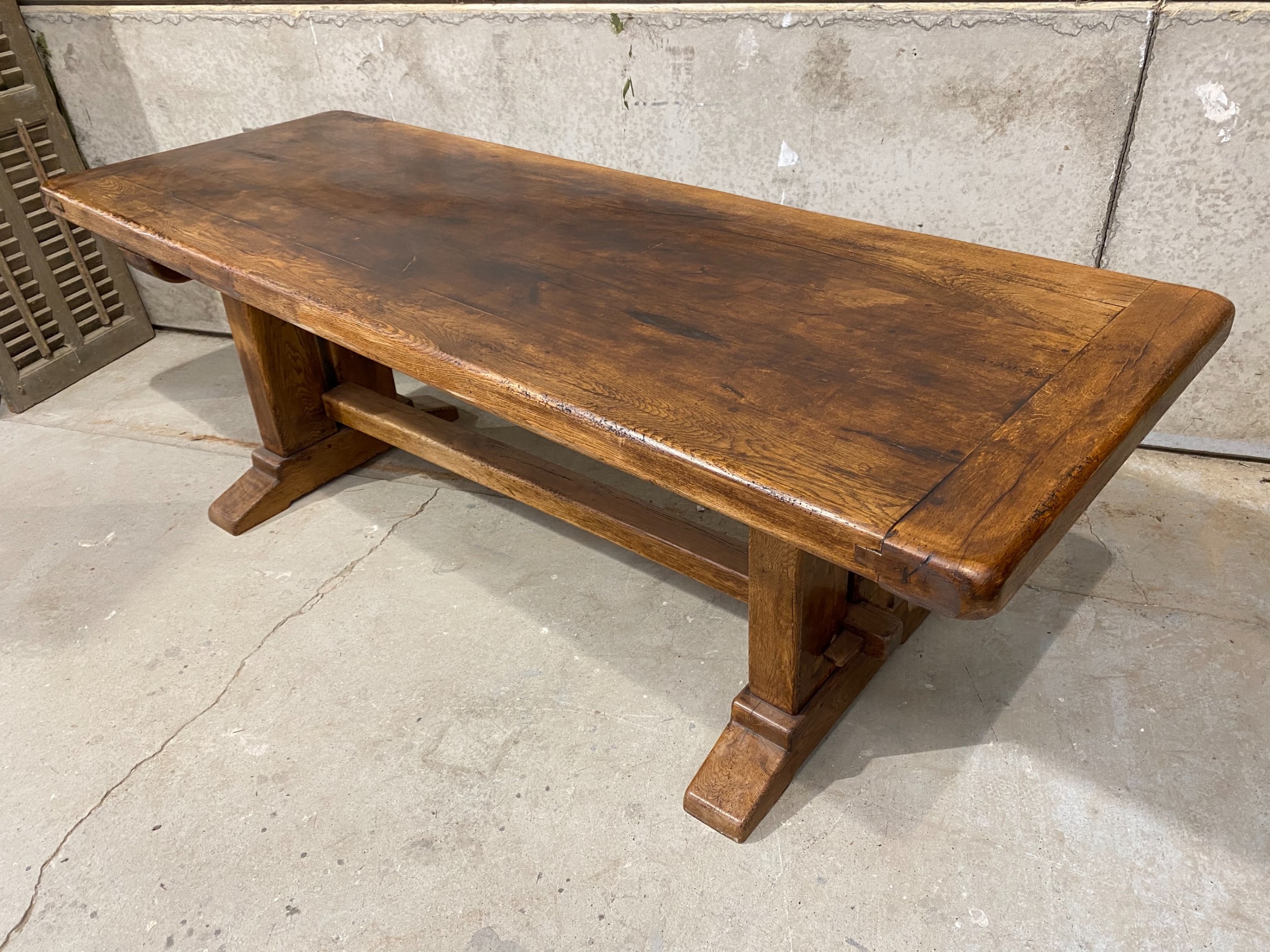 Large Oak Refectory Farmhouse Dining Table 