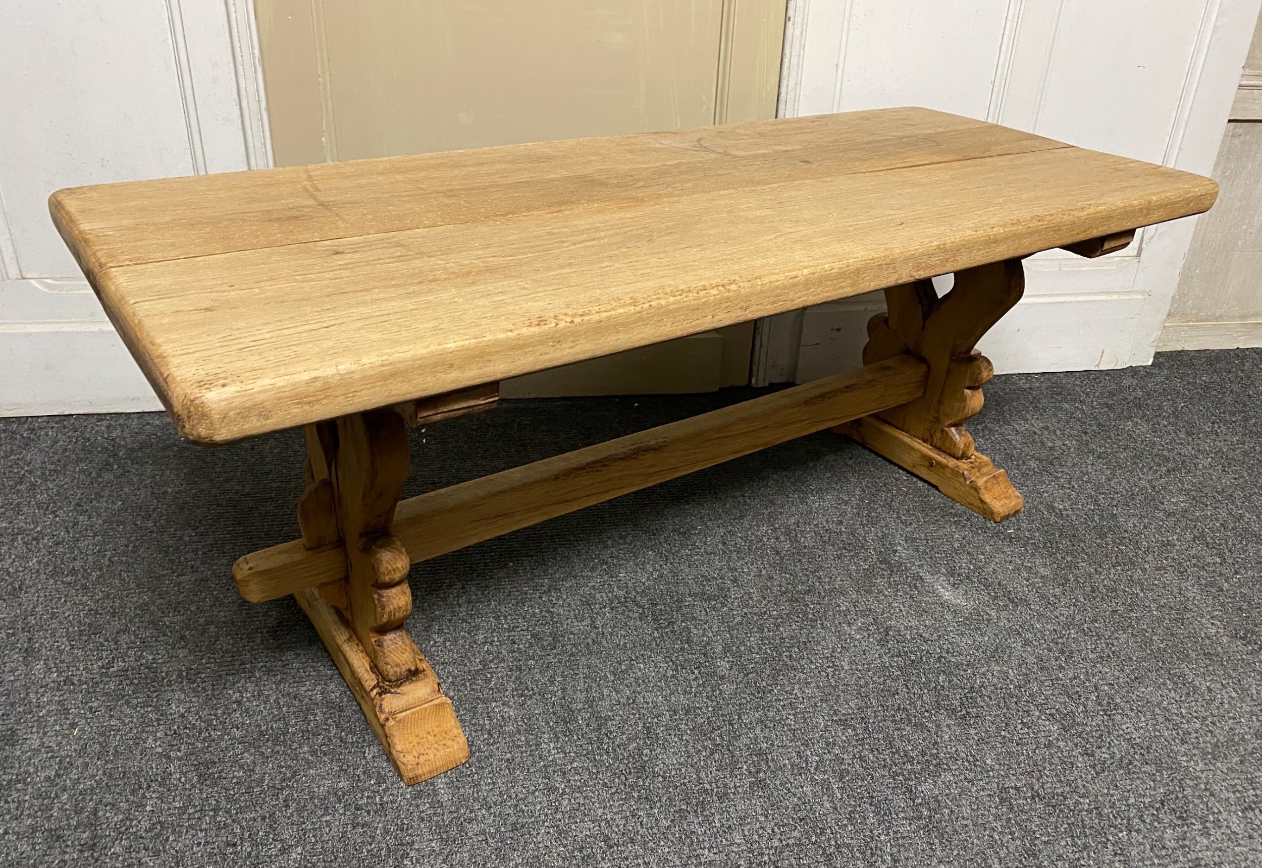 French Bleached Oak Coffee Table 