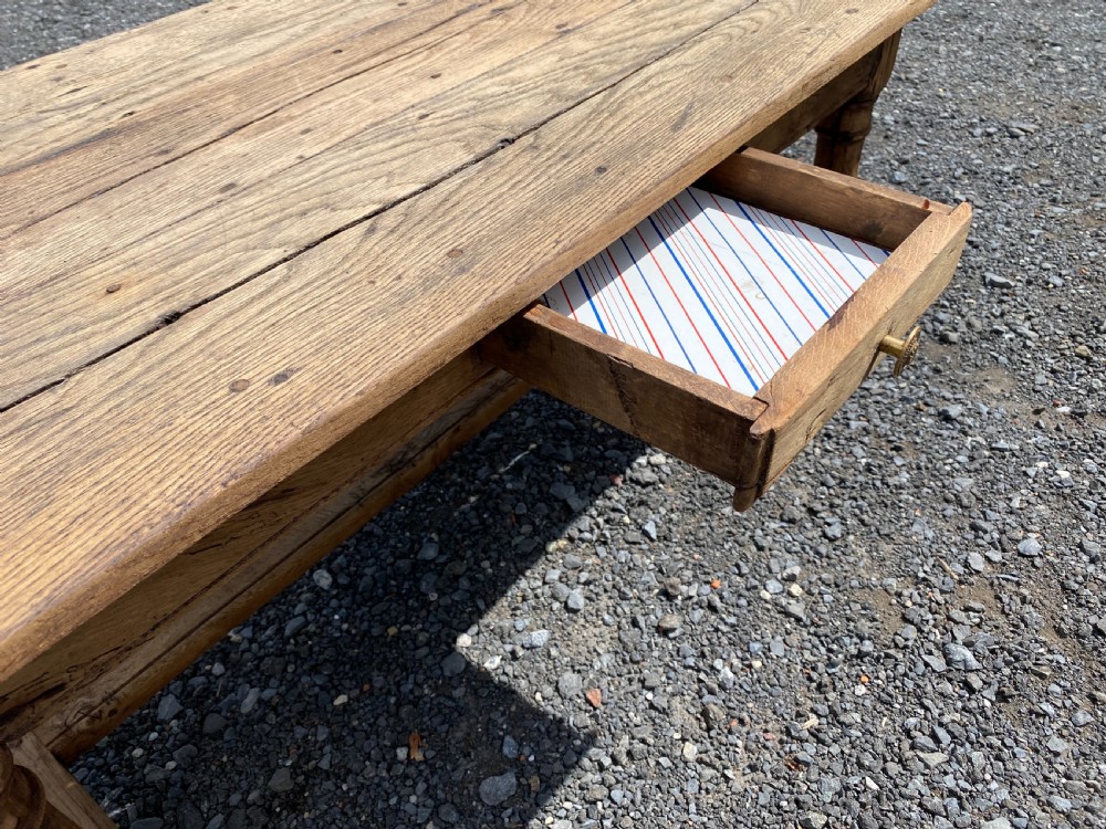 Rustic Oak Coffee Table View XI