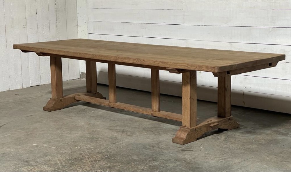 Huge 3m French Bleached Oak Farmhouse Table 