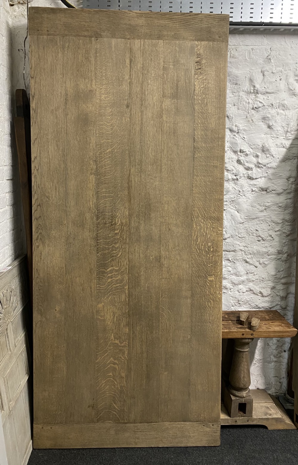 Huge Bleached Oak Farmhouse Refectory Table View XXVI